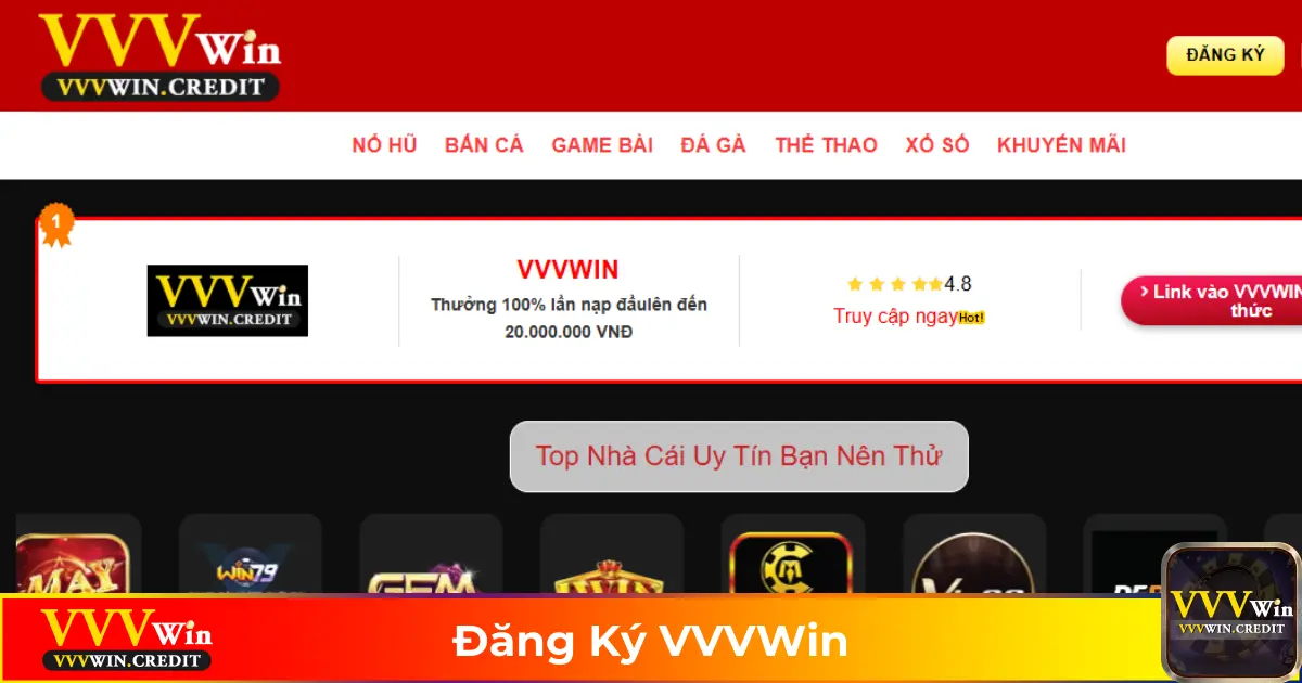 Đăng Ký VVVWin - Cách Tạo Tài Khoản Dễ Dàng, Nhanh Chóng 3 Cách Xử Lý Khi Không Đăng Ký Được Tài Khoản VVVWin